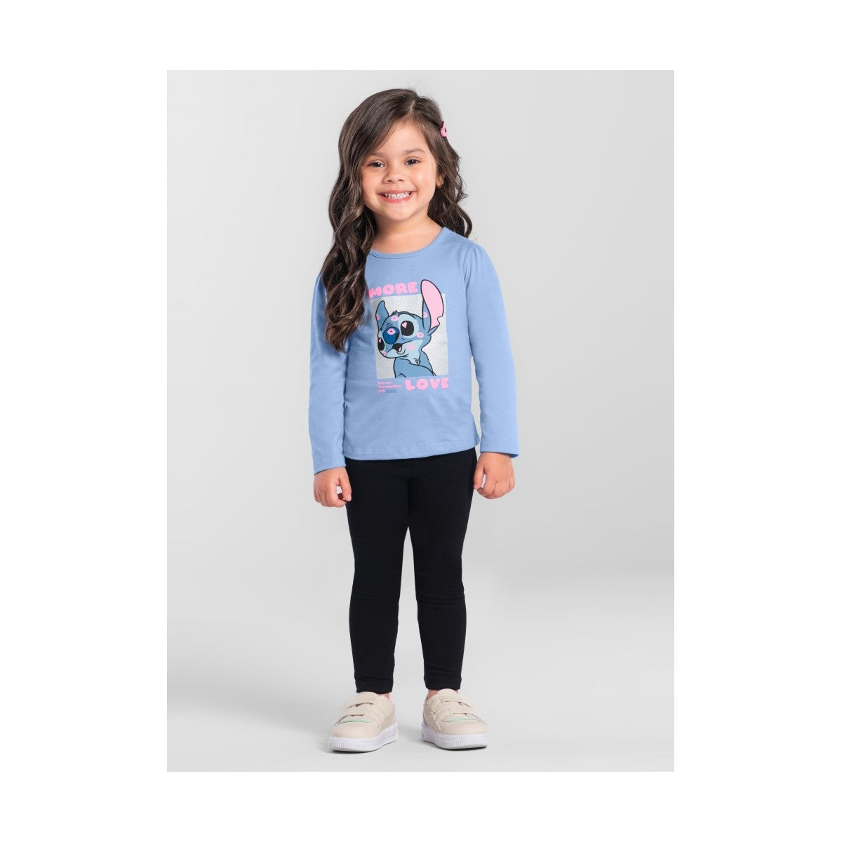 Blusa Infantil Menina Do Stitch Brandili