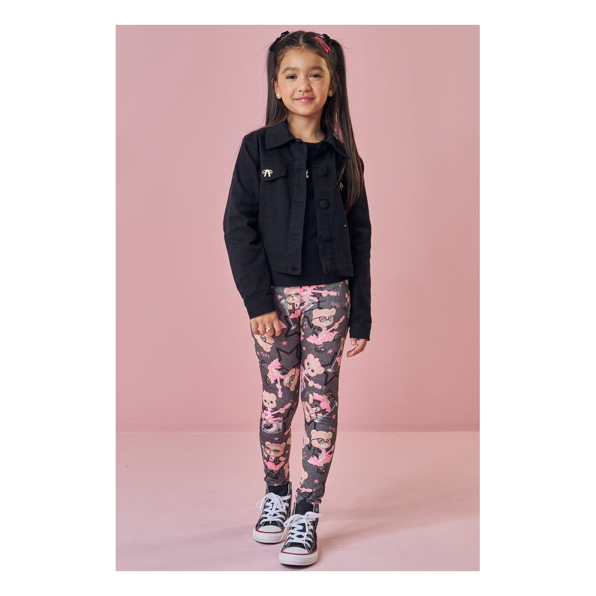 Calca Legging Em Termoskin Peluciado Cinza Claro