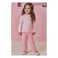 Blusao ML E Legging Rosa Claro